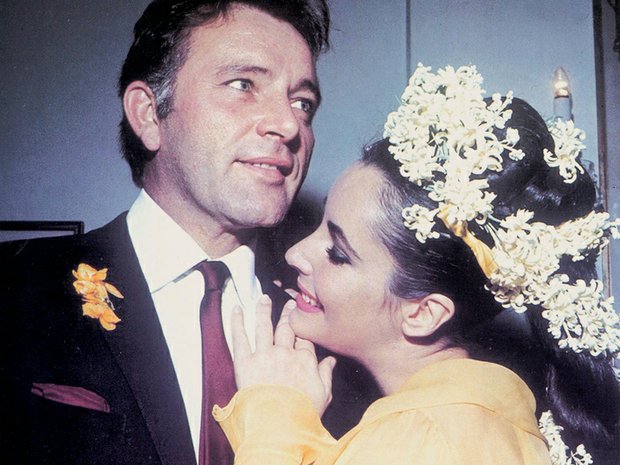Liz and Dick on their first wedding day