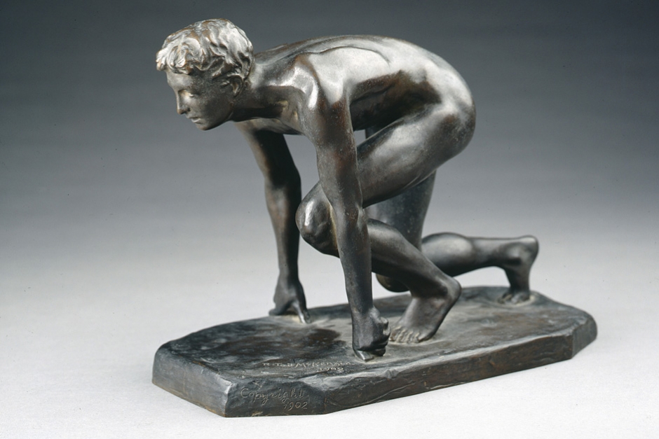 R. Tait McKenzie’s bronze “The Sprinter” (1902), Delaware
Art Museum. Photograph by Carson T. Zullinger.