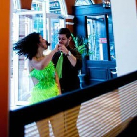 Salsa dancers at Havana Central Yonkers for the “Welcome to the Neighborhood” preview event. Photograph by Jose Serrano, ZD Photography