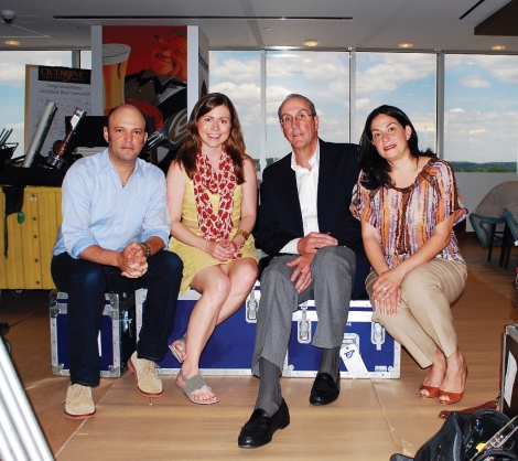 Actor Geoffrey Cantor, Heineken U.S.A. Senior Vice President Stacey Tank, Westchester Deputy County Executive Kevin Plunkett and Westchester County’s Director of Tourism and Film Natasha Caputo.