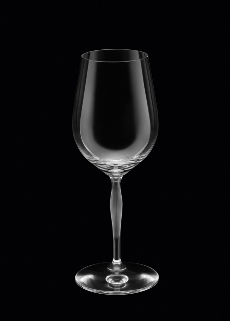 The Lalique & James Suckling 100 Points wine glass is the result of a collaboration with the noted wine critic. Photograph courtesy Lalique.