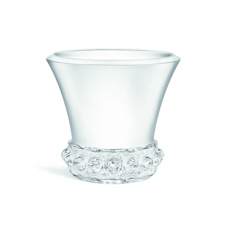 The large Lagune vase is from the Byzance collection, set to debut from Lalique in January. Photograph courtesy Lalique.