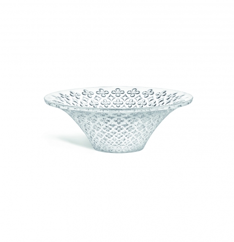 A small bowl from the Venezia Gift Collection from Lalique, set to debut in January. Photograph courtesy Lalique.