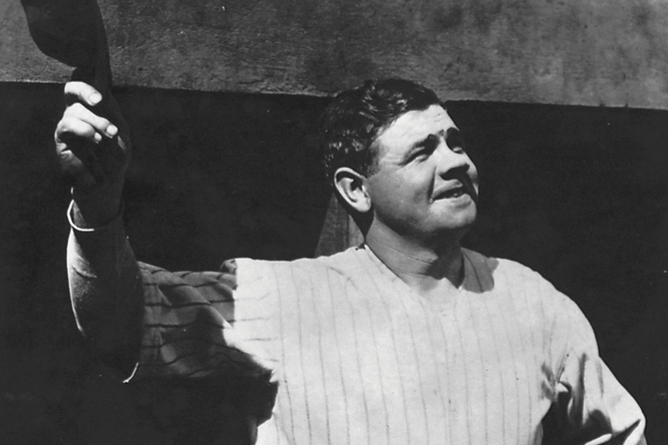 The Babe tips his cap. Rogers Photo Archives.
