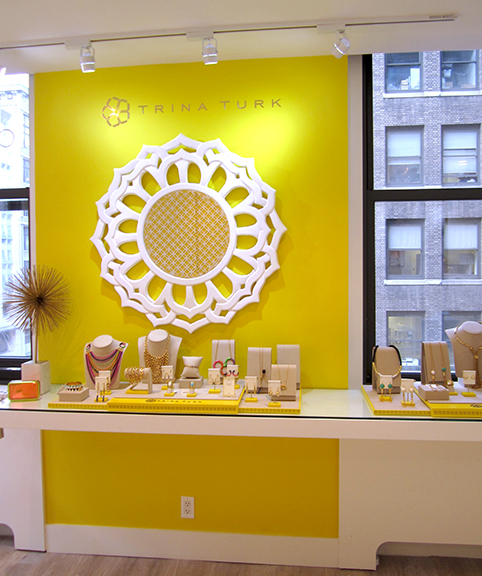The bright, bold designs of Trina Turk are showcased in its spring/summer jewelry collections. Photograph by Mary Shustack.
