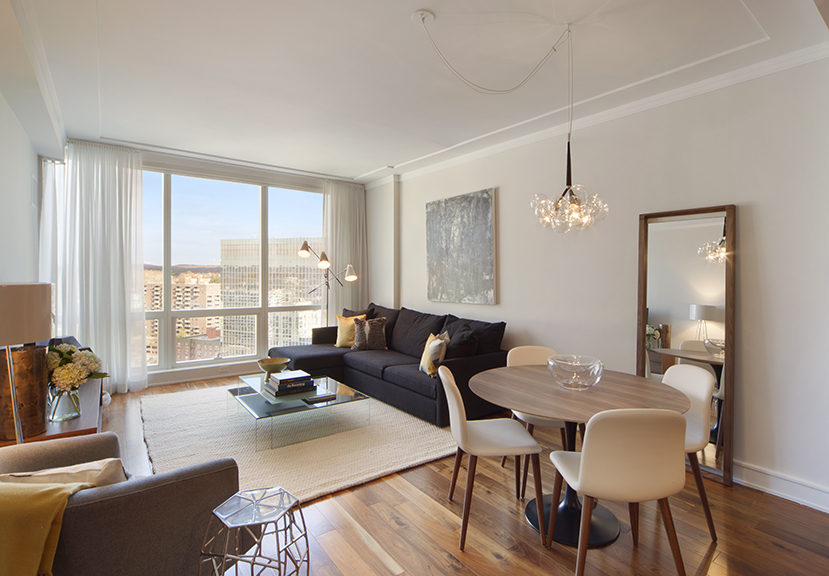 The sleek interiors of The Residences at The Ritz-Carlton Westchester II. Photographs courtesy The Residences at The Ritz-Carlton Westchester II