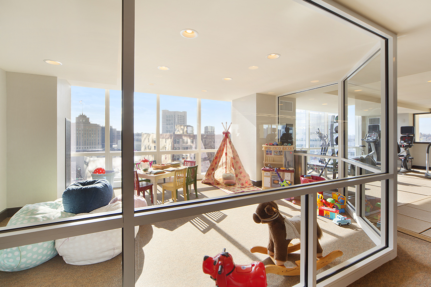 Junior residents will enjoy the Playroom at The Residences at The Ritz-Carlton Westchester II. Photographs courtesy The Residences at The Ritz-Carlton Westchester II