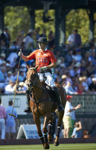 Nic Roldan and Team Audi won the 2015 East Coast Open Championship. Photograph by ChiChi Ubina. Photograph courtesy Greenwich Polo Club.