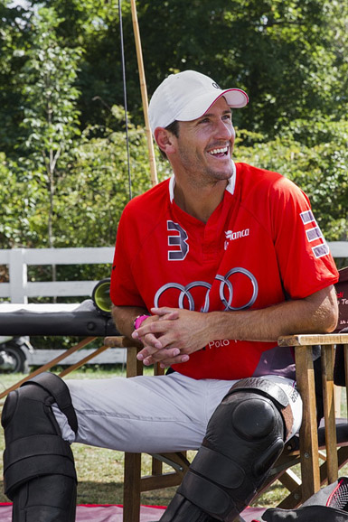 Team Audi’s Nic Roldan. Photograph by Katerina Morgan. Photograph courtesy Greenwich Polo Club.