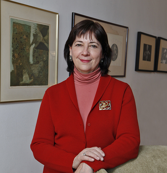 Leslee Asch will be retiring as executive director of Silvermine Arts Center in New Canaan. Photograph by Richard Termine. PHOTO CREDIT - Richard Termine