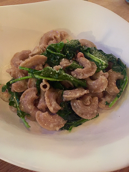 Whole wheat creste from Piacci Pasta Bar. Photograph by Danielle Brody
