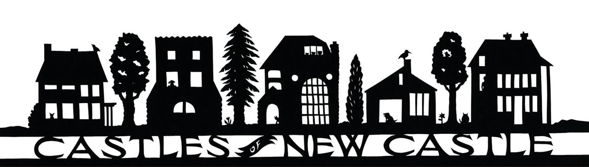 The “Castles of New Castle” tour, an annual event complete with its own logo, is set for May 19. Image courtesy of the New Castle Historical Society.
