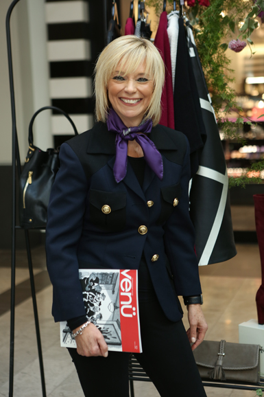 Avril Graham at "Fashion Meets Philanthropy."  Photograph by Nicole Taylor.