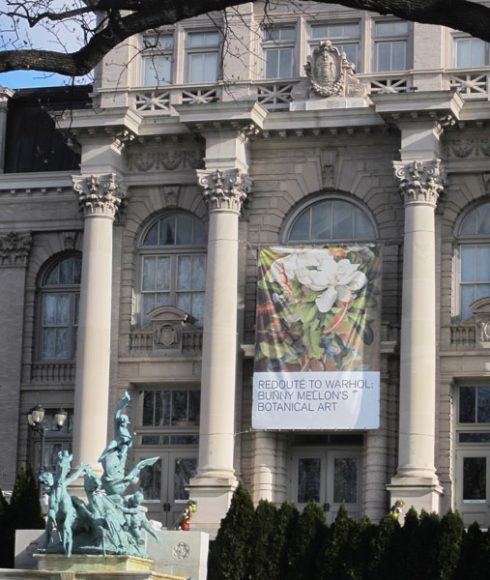 “Redouté to Warhol: Bunny Mellon’s Botanical Art” continues through Feb. 12 in the Art Gallery of the LuEsther T. Mertz Library at the New York Botanical Garden. Photograph by Mary Shustack.