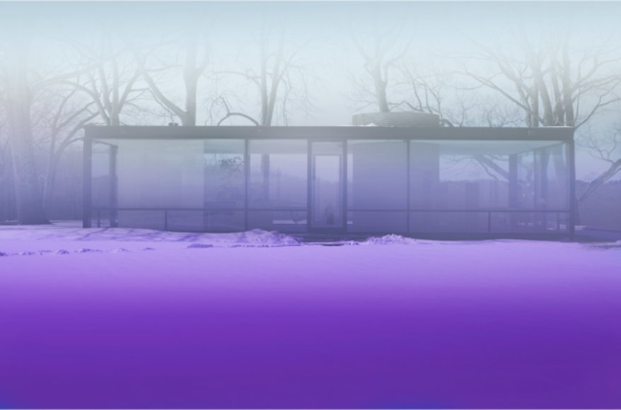 James Welling, “Lilac Mist, 2017,” Epson 9900 print on Museo Silver Rag paper. Courtesy The Glass House.