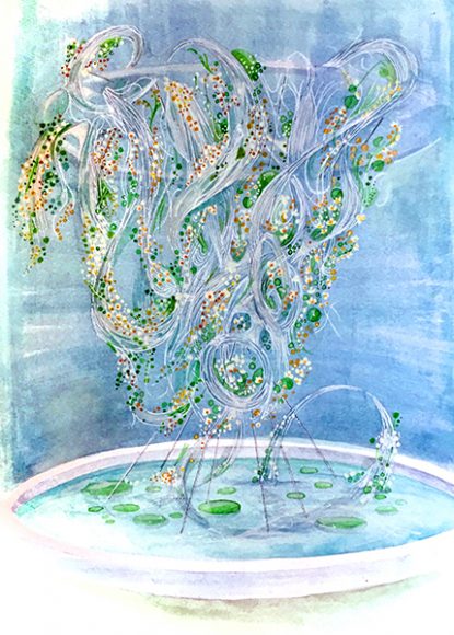 A conceptual rendering by Daniel Ost for the 2018 edition of The Orchid Show at the New York Botanical Garden. Courtesy the New York Botanical Garden.