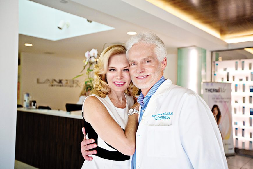Harold Lancer, MD, with wife and muse, Dani.