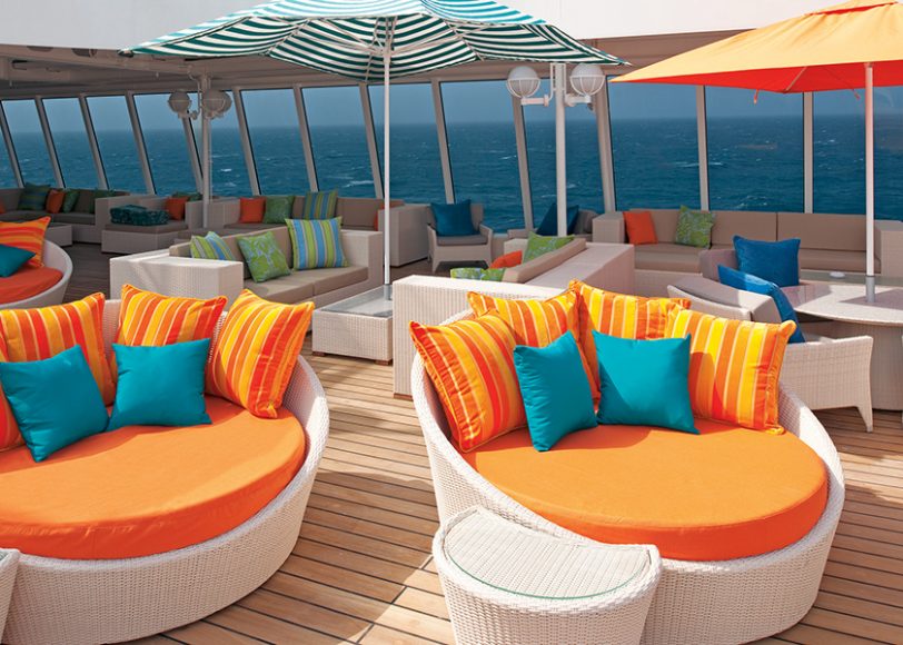 Everyone into the pool (pods) on the Crystal Serenity. Photograph courtesy Crystal Cruises.