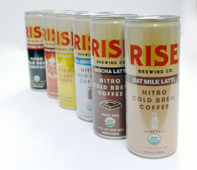 Cold brews from Rise Brewing Co. 