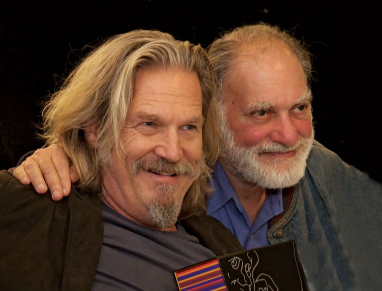 Jeff Bridges and Roshi Bernie Glassman. Photograph by Bob Rozycki.