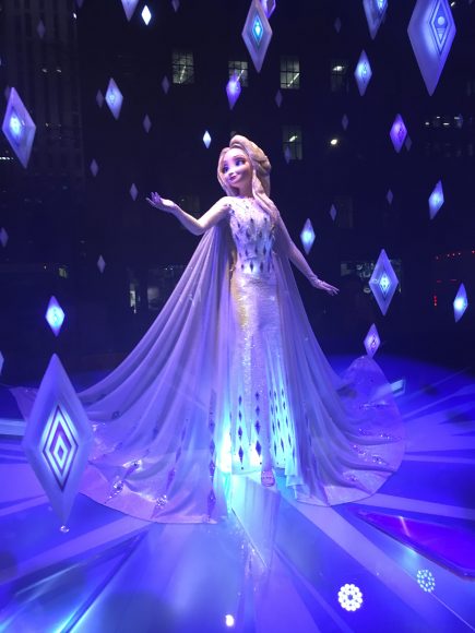 The Tuesday before Thanksgiving was a balmy day in New York, but Saks Fifth Avenue’s windows were “Frozen.”