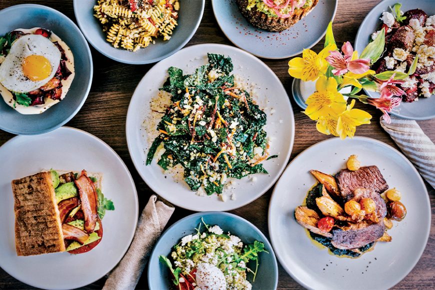 The menu changes regularly to highlight the best that each season has to offer.