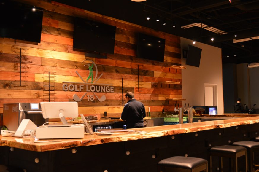 You’ll find yourself shouting “Fore!” at the new Golf Lounge 18 at The Westchester in White Plains. Photographs by Peter Katz.