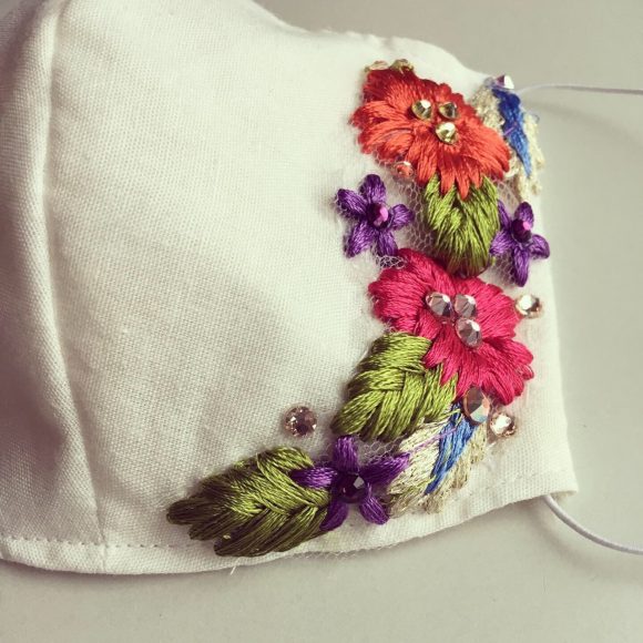 Nicole Roque is making masks for sale and donation. Photographs courtesy Nicole Roque.