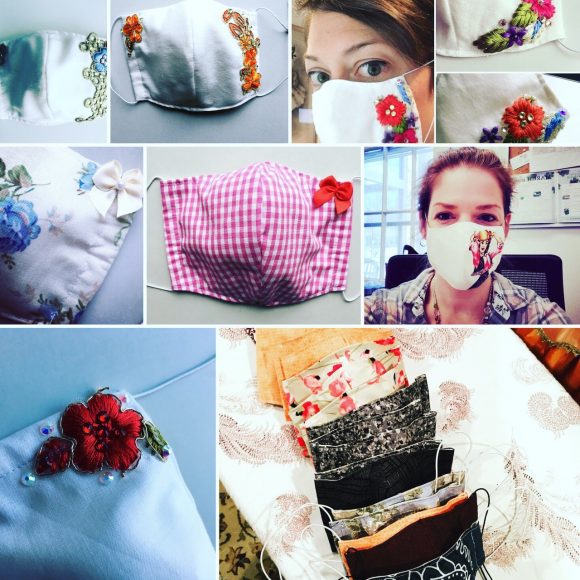 Nicole Roque is making masks for sale and donation. Photographs courtesy Nicole Roque.
