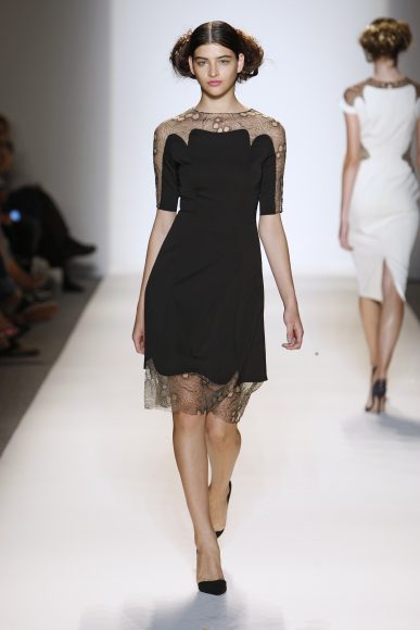 Sleeve dress with tulle insets, $1,695.