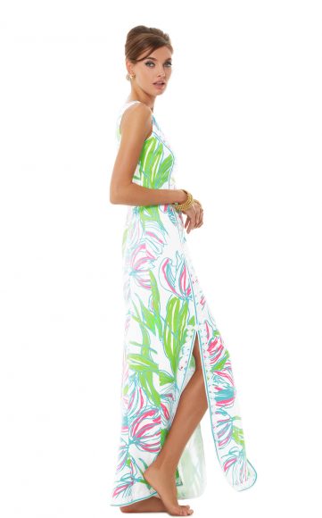 Biltmore maxi shift dress in resort white Ring the Bellboy.