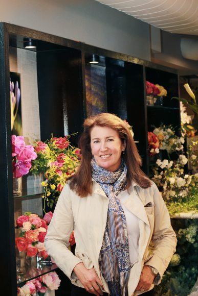 Sandy Nielsen-Baumann, manager of Nielsen’s Florist. Photograph by Raya Ward.