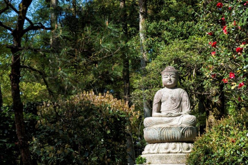 Ryoan-ji, Kyoto, is one of Japan’s  most famous Zen gardens.