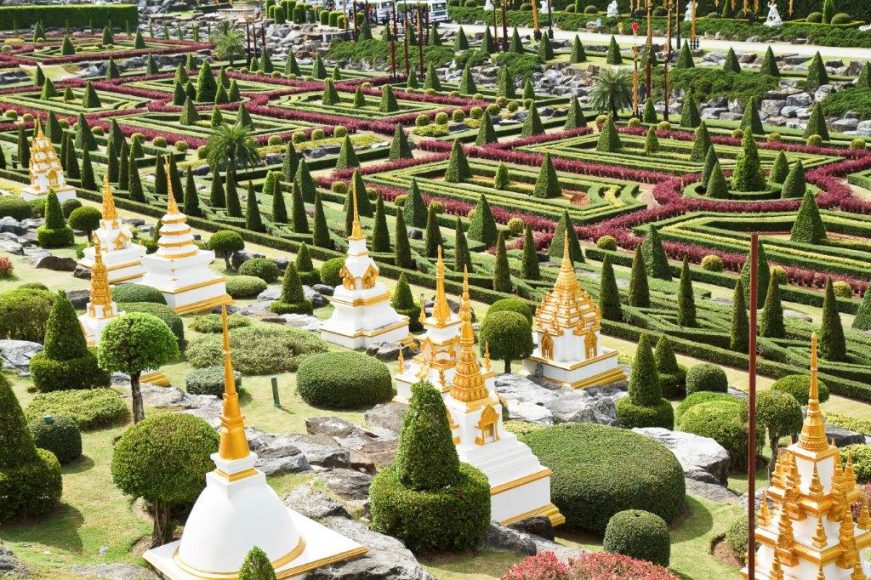The Nong Nooch Tropical Garden in Pattaya, Thailand, is a place where more than 2,000 daily visitors get acquainted with Thai culture and conservation.  
