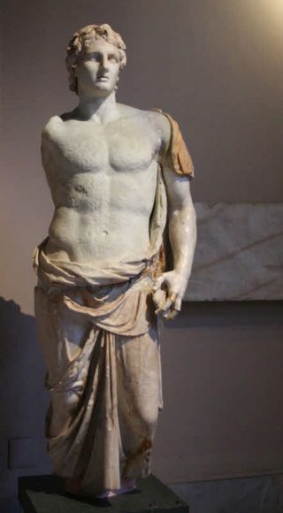 Statue of Alexander, third century B.C., Istanbul Archeology Museum.