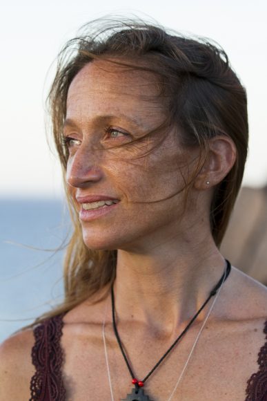 Céline Cousteau portrait, Punta de Chorro, 2013.Photograph by Çapkin van Alphen, CauseCentric Productions.