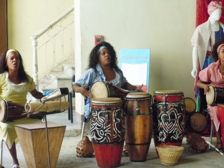 A Cuban musician performs.