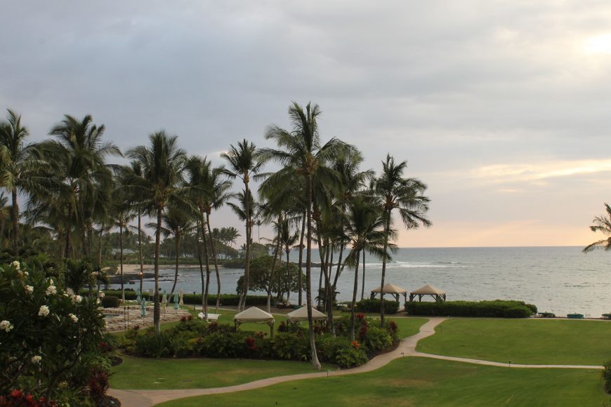 A view from The Fairmont Orchid Hotel.