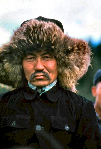 A Mongol chief who resembles Genghis Khan. More than 2 million Mongols claim to be his descendants.