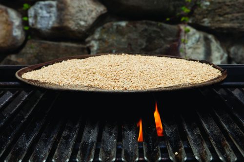Smoked Emmer Wheat, featured at Blue Hill at Stone Barns. Photograph by Jen Munkvold. 