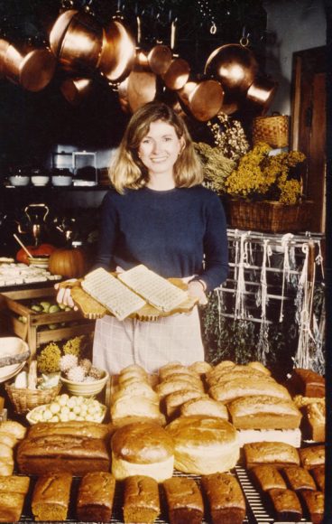Martha Stewart in her former Westport home, Turkey Hill, as featured in her breakthrough 1982 book, “Entertaining.” Photograph courtesy Martha Stewart.