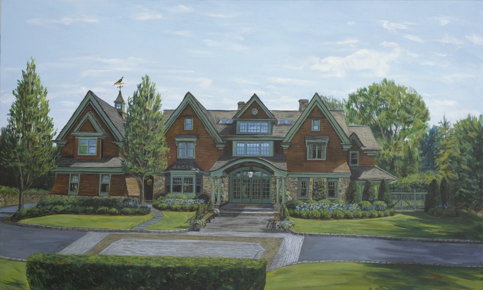 Another Greenwich property, as painted by Susan Stillman.