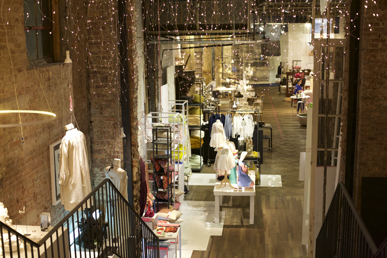 A view of ABC Carpet & Home from the second floor. 