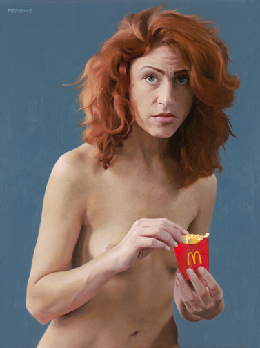 Nadine Robbins’ “Mrs. McDonald” (2013), oil on linen board. ©Nadine Robbins