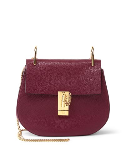 The Chloe Drew Small Shoulder Bag in Wine ($1,850). Photograph courtesy Neiman Marcus.