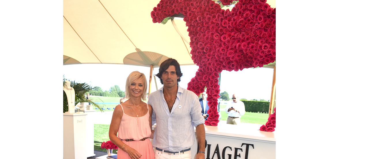 Avril Graham and Nacho Figueras at the fourth annual Piaget Hamptons Cup. Courtesy Avril Graham