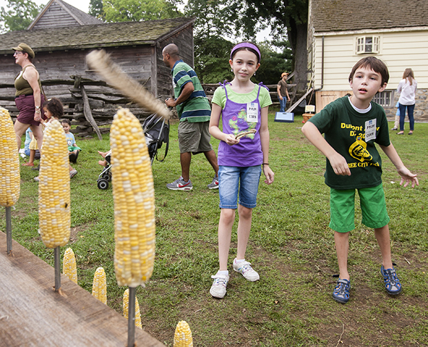 Ring-a-Cob is a popular game during “CORNucopia,” at Philipsburg Manor in Sleepy Hollow Labor Day weekend. Photograph by Tom Nycz. Courtesy Historic Hudson Valley