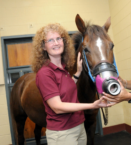 Daniela Bedenice and AllyBee. Photograph courtesy Tufts University.