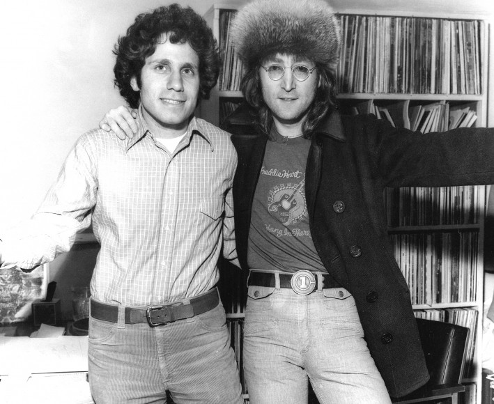 Dennis Elsas, with John Lennon. Photograph courtesy of Dennis Elsas.
