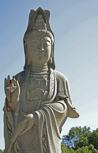 Kuan Yin at the 
Chuang Yen Monastery in Kent.